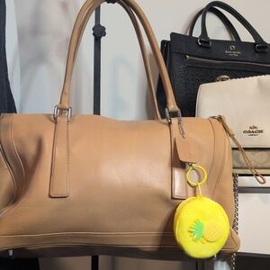 Coach Vintage Bonnie Britian Tan Legency Zip Satchel